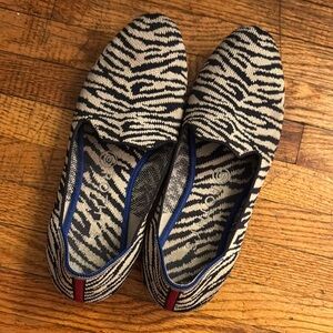 Rothy’s Zebra Print Slip-On Loafers